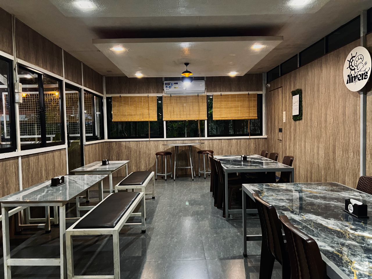 Outdoor dining concept at Almers Cafe in Matalam
